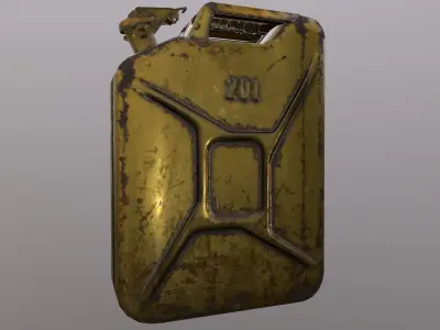 Military Jerry Can Low-poly 3D model