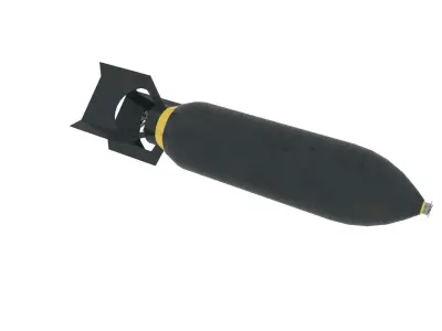 bomb 550 World War II Free low-poly 3D model