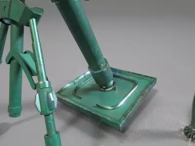 A Chinese 60-mm mortar that can be used in games 3D model
