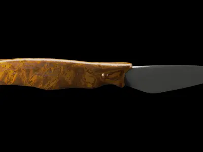 Simple Knife Low-poly 3D model