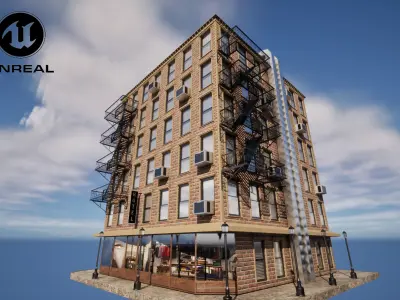 CityBuilding Free low-poly 3D model