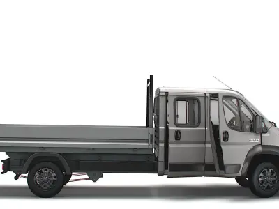 RAM Promaster Crew Cab Truck HQInterior 2023 3D model