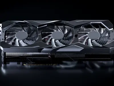 Nvidia GIGABYTE RTX 2070 Graphics Video Card 3D model
