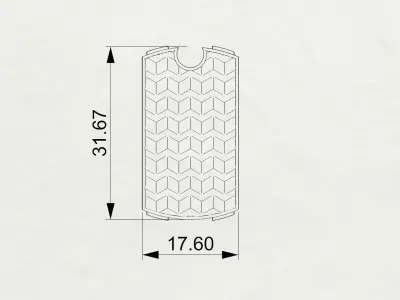 Dog Tag Side Triangle Free 3D print model