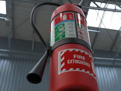Fire extinguisher 3D model 19