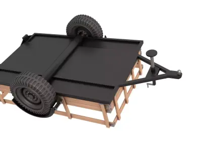 Utility Trailer 3D model get