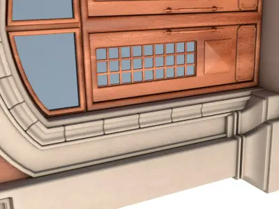 Gothic door 3D model