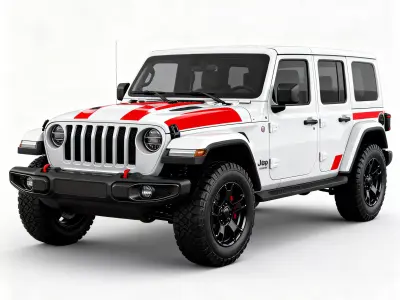 Off-Road Adventure Jeep 3D Model V02 Low-poly 3D model