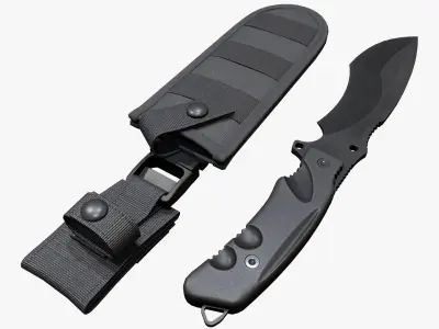 Knife Parus Low-poly 3D model