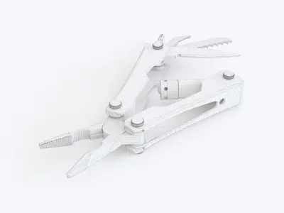 Knife multi tool 3D model