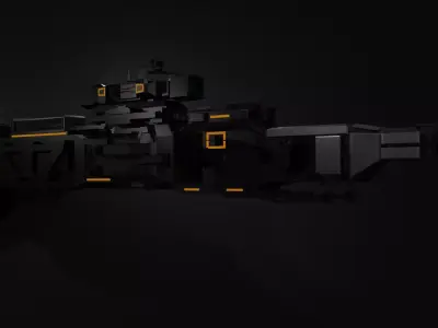 Futuristic Sniper Gun 3D model