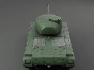 Medium Tank T23 Panzer T23 Mid Poly Low-poly 3D model