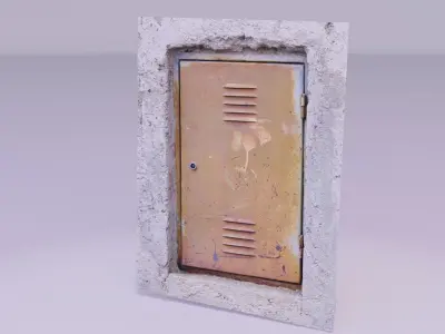 Rusty box cover 3D model