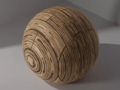 procedural wooden floor texture  3D model