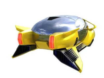 Hover taxi vray 3d model 3D model