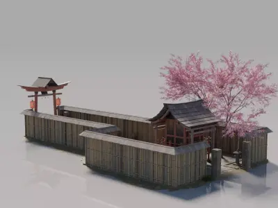 Traditional Japanese House 24 3D model