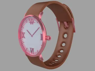  Simple Rose Gold Watch 