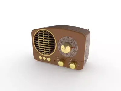 Retro Bluetooth Speaker 3D model