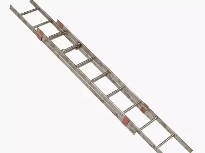 Extendable Work Step Ladder 3D model