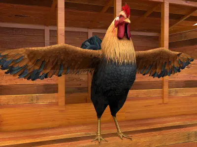 Chicken Coop Low-poly 3D model purchase