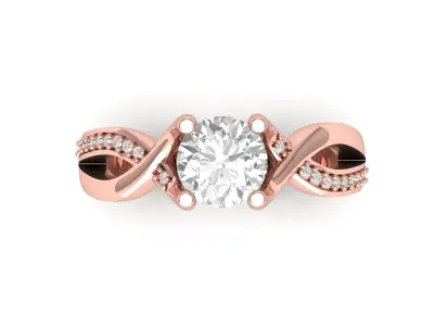 Wedding Ring  3D print model 180