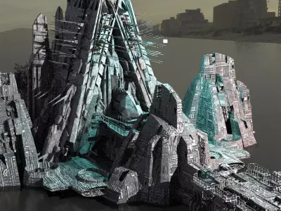 Delta Science exterior Base  3D model