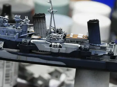 British Royal Navy 4 inch gun for scale model 3D print model