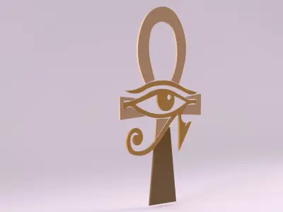 Egyptian Symbols - 016 Low-poly 3D model