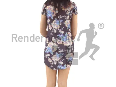 Jessica Animated 007 Standing