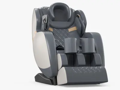 Luxury Electric Massage Seat Gray 3D model