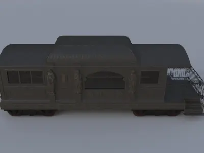 Trainwagoncoachshop 3D model