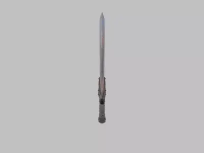Black Reliquary Greatsword Epic Dark Fantasy Weapon Low-poly 3D model