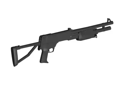 Benelli M3 shotgun  3D model