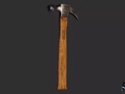 Claw Hammer Game Ready 3D Asset Low-poly 3D model