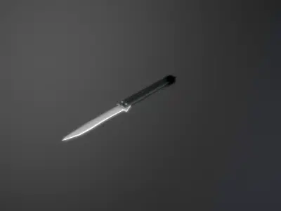 Knife Low-poly 3D model 21