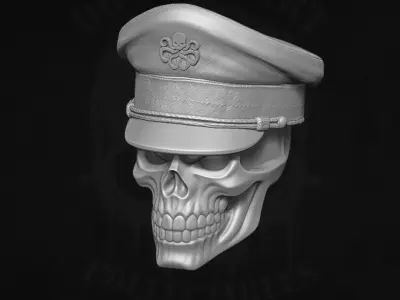 Red Skull Marvel Fan Art STL For Action Figures 3D print model