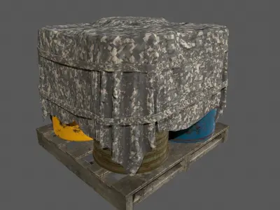 Military Material Low-poly 3D model buy