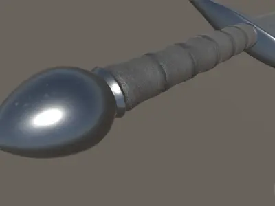 Onehanded Sword Low-poly 3D model