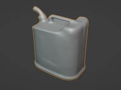 Old Gasoline Can - PBR Textures Low-poly 3D model