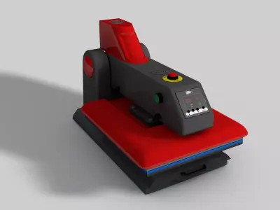 Automatic Flatbed Heat Press Machine Free 3D model