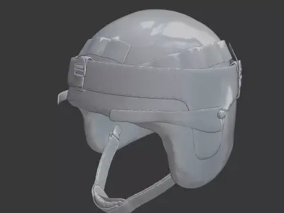 Modern Military Combat Helmet 3D Printable  3D print model