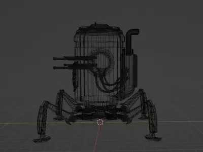 Combat robot 3D model purchase
