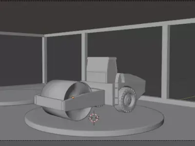 roller machine Free low-poly 3D model