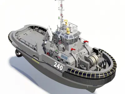  Tugboat   3D model