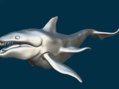 MONSTER FISH Low-poly 3D model