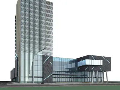 Commercial Building 3D model 71