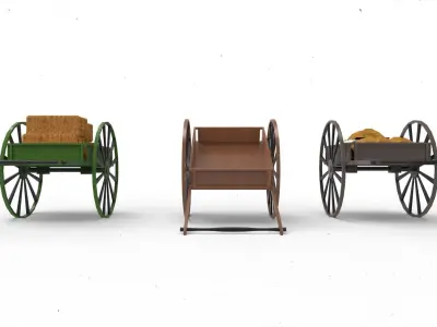 FARM CART 3D model by Hafcoy