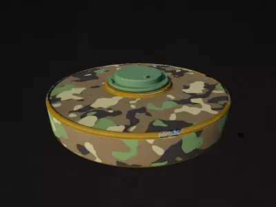 TM62 anti-tank explosive mine woodland 3D model