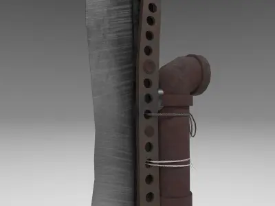 Rusty Blade 3D model