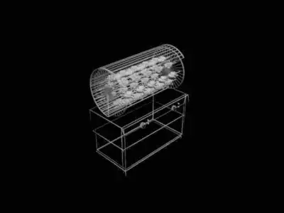 INDUSTRIAL KITCHEN CHICKEN GRILL 3D model